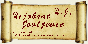 Mijobrat Jovljević vizit kartica